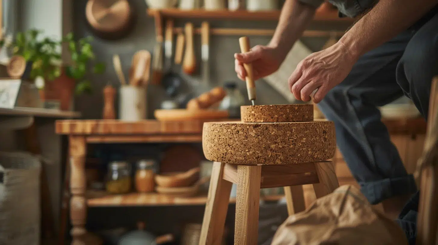 tabouret en liège